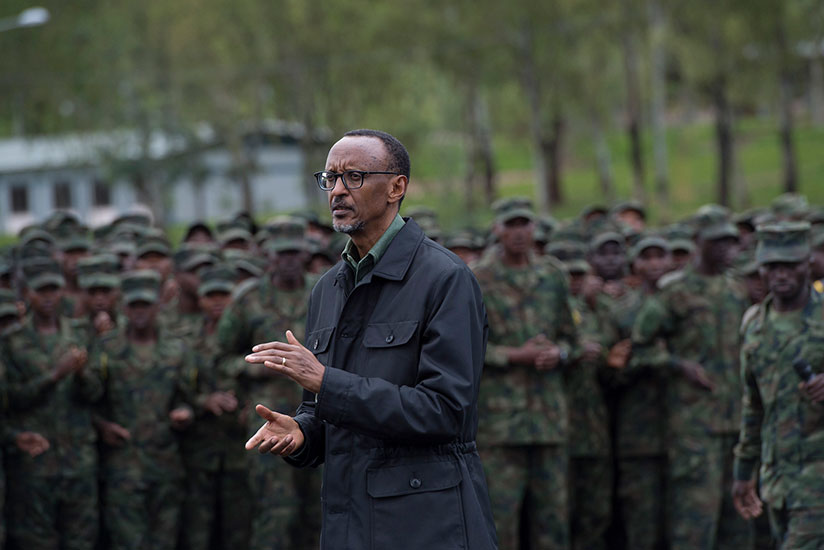 Rwanda Effects Mive Military Promotions Amid Growing Regional President Paul Ka Speaks To Members Of The Rwanda Defense Forces In 2016 After A Combined Arms Fire Exercise