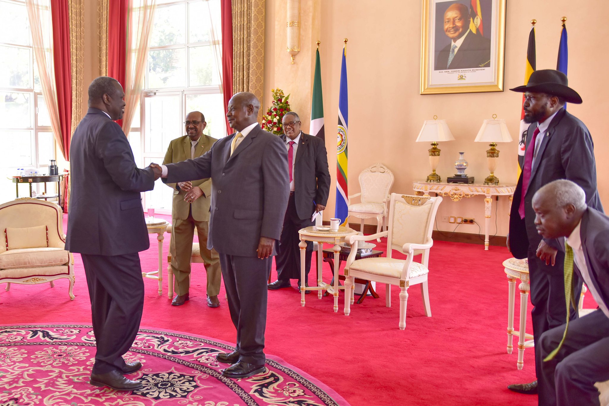 Image result for Museveni, Bashir, Kiir meet over South Sudan peace process