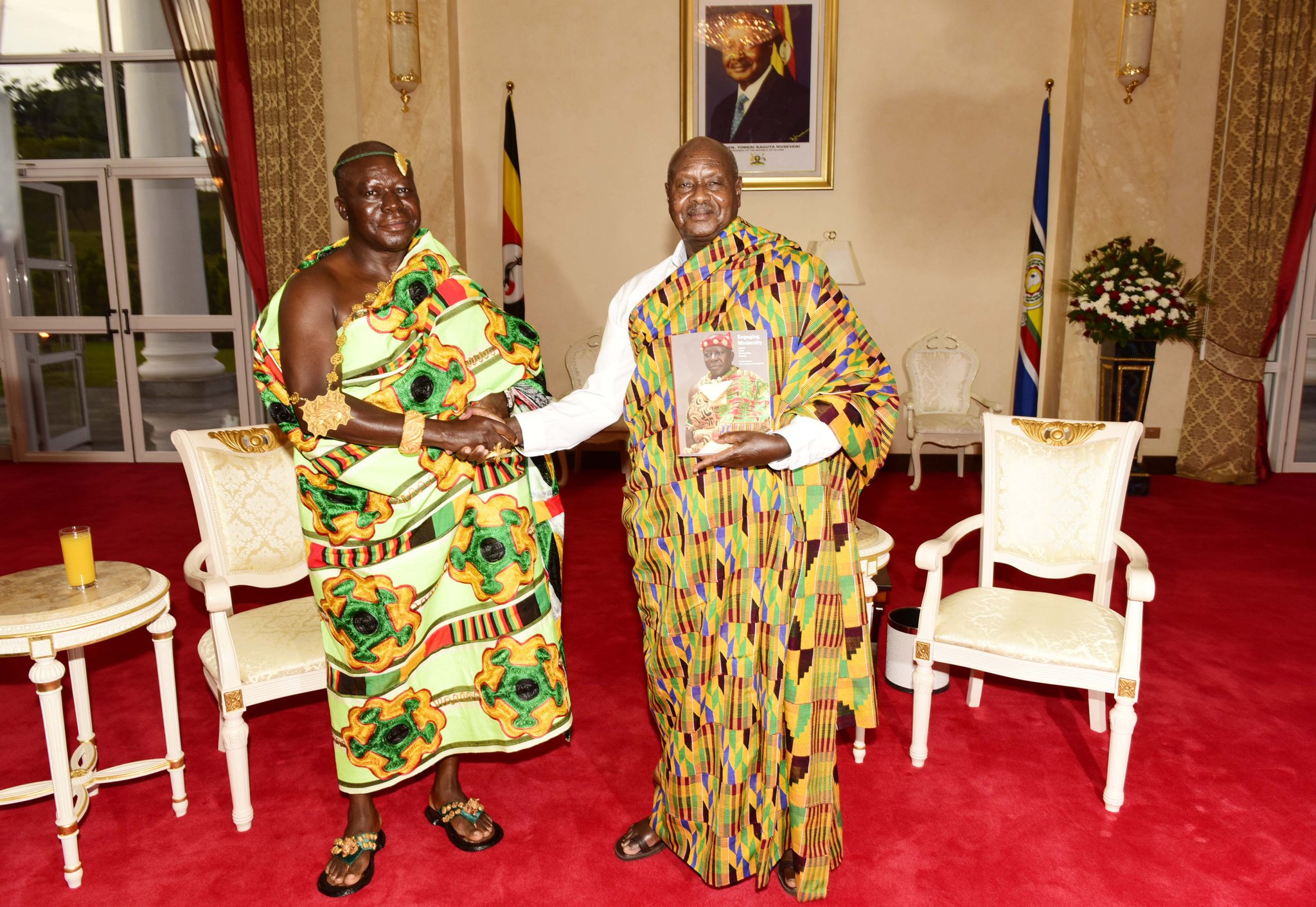 Image result for asantehene with museveni
