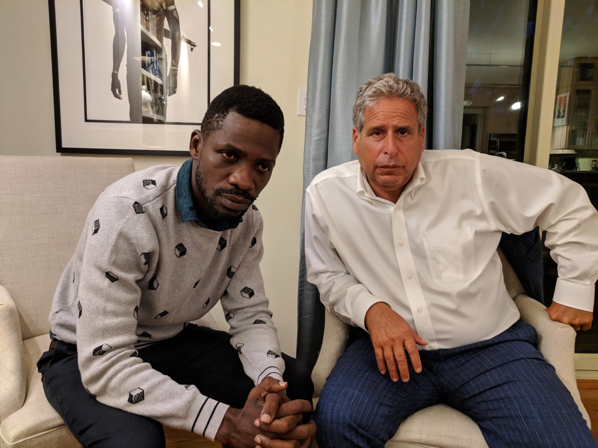 Image result for bobi wine and lawyer