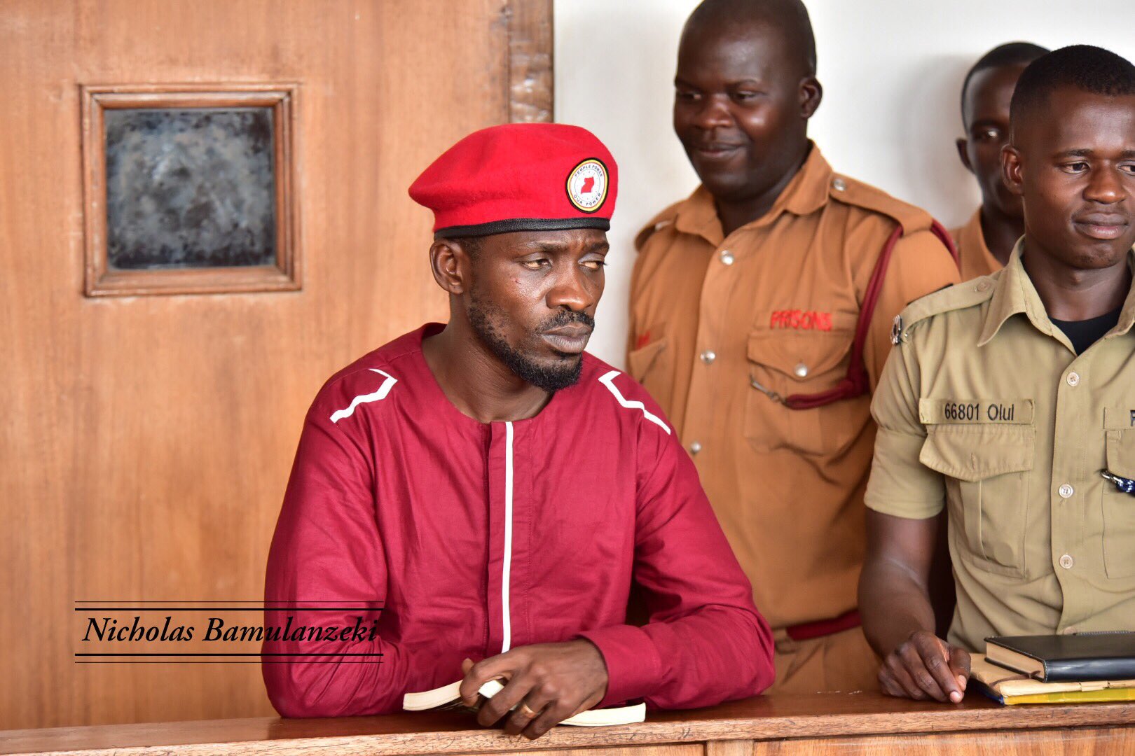 Image result for images of Bobi Wine at Buganda court rd